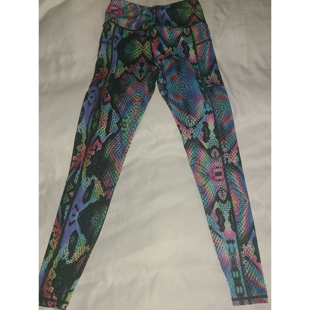 Constantly Varied Gear CVG Rainbow Snakeskin Leggings Pockets XS Squat Proof - Picture 4 of 16